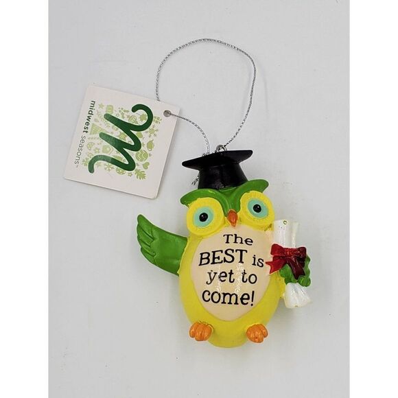 Christmas Ornament Graduation The Best Is Yet To Come Owl Midwest Seasons - Picture 2 of 4